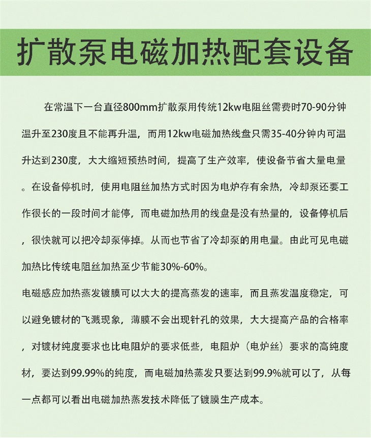 真空鍍膜擴(kuò)散泵電磁加熱設(shè)備